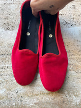 Carica l'immagine nel visualizzatore di Gallery, Friulane Velluto liscio Rosse