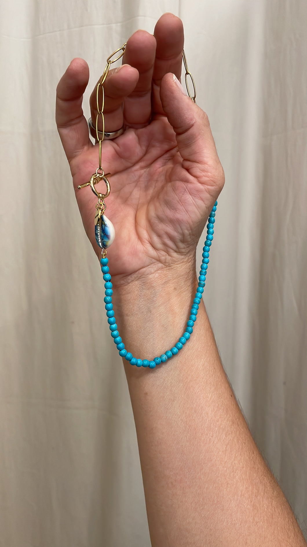Collana Turchesi e Conchiglia