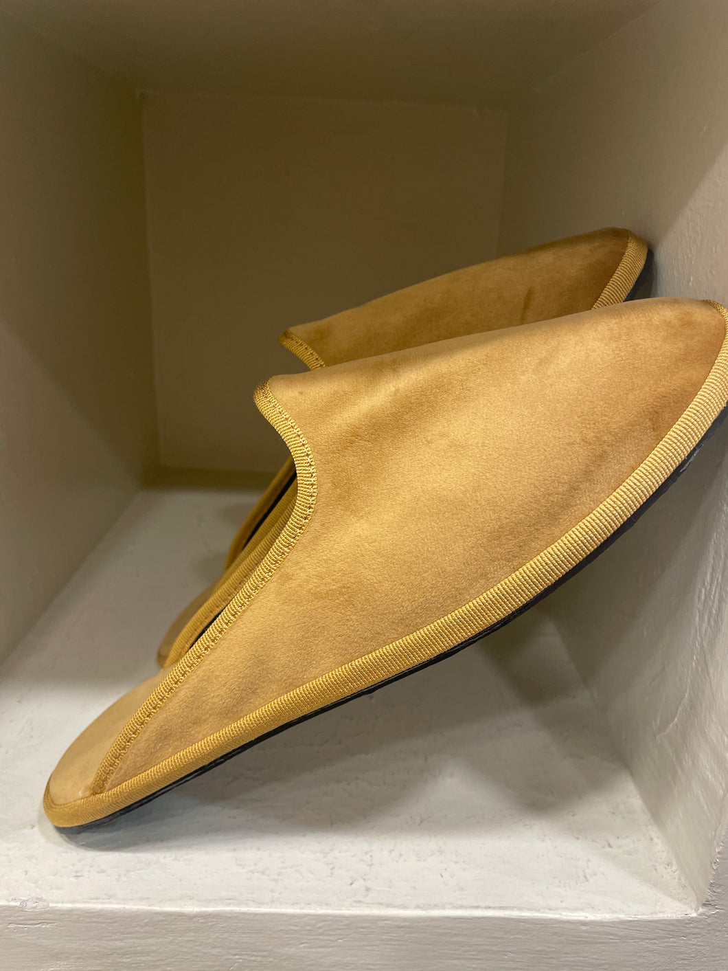 Friulane Sabot Velluto liscio giallo Senape