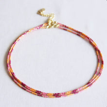Carica l'immagine nel visualizzatore di Gallery, Collana Bubblegum Tramonto rosa e arancio
