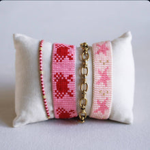 Carica l'immagine nel visualizzatore di Gallery, Bracciale intrecciato Rosa Crabby Rosso
