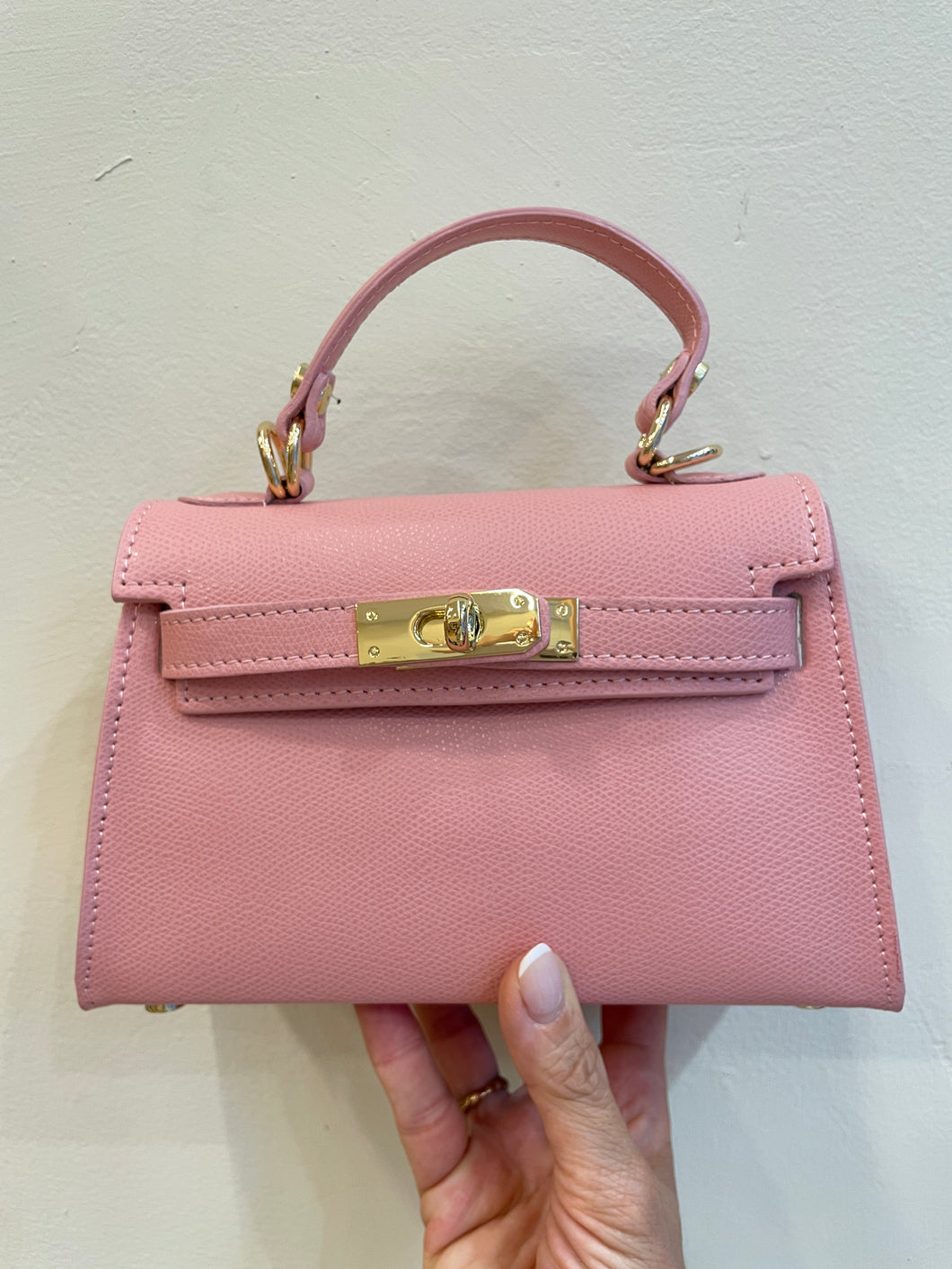 Borsa Herry in pelle ROSA