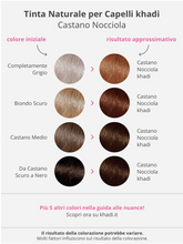 Carica l&#39;immagine nel visualizzatore di Gallery, TINTA NATURALE PER CAPELLI CASTANO NOCCIOLA 100g
