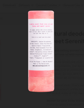 Carica l&#39;immagine nel visualizzatore di Gallery, Natural deodorant stick – Sweet Serenity
